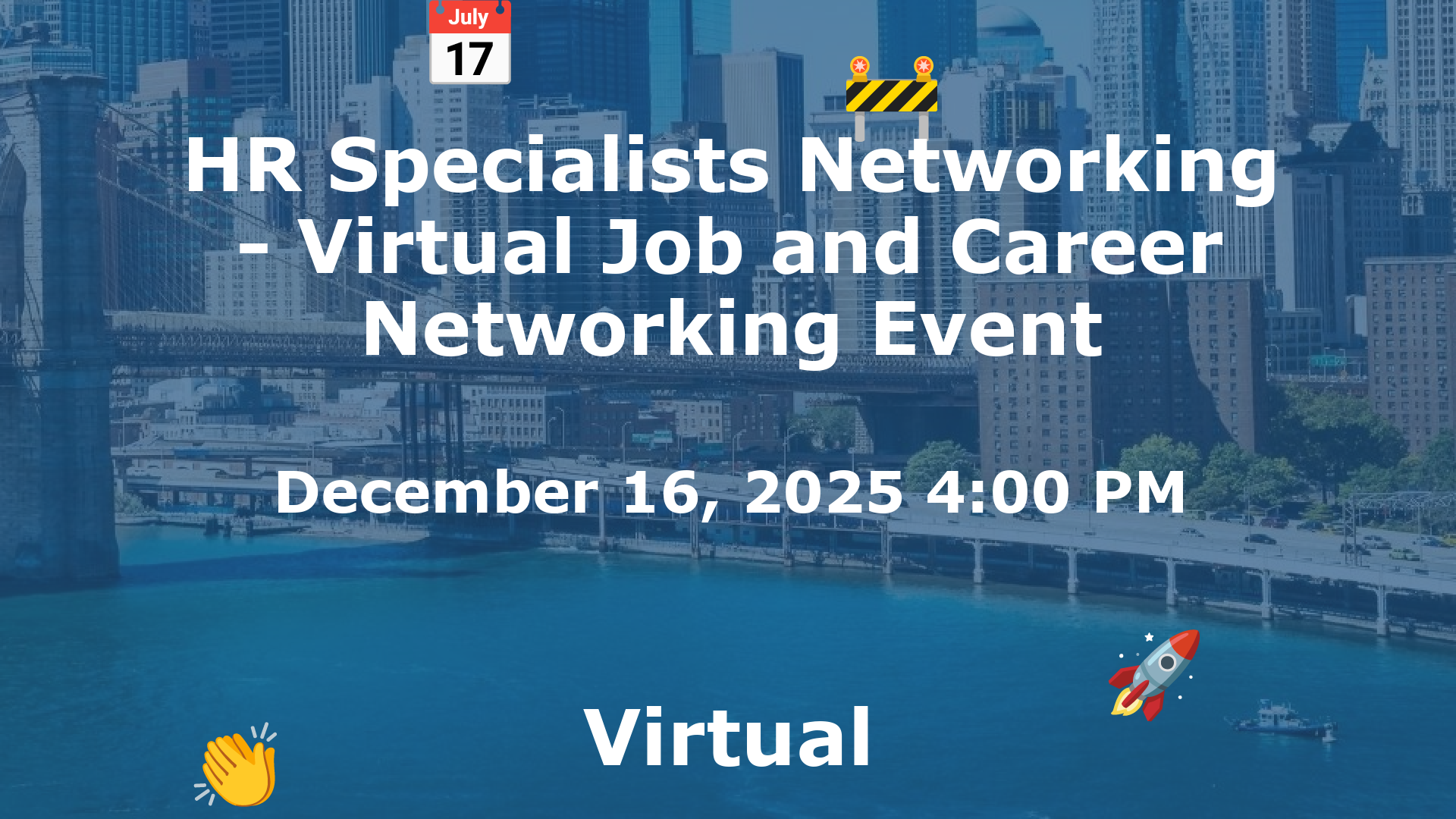 HR Specialists Networking - Virtual Job and Career Networking Event event image